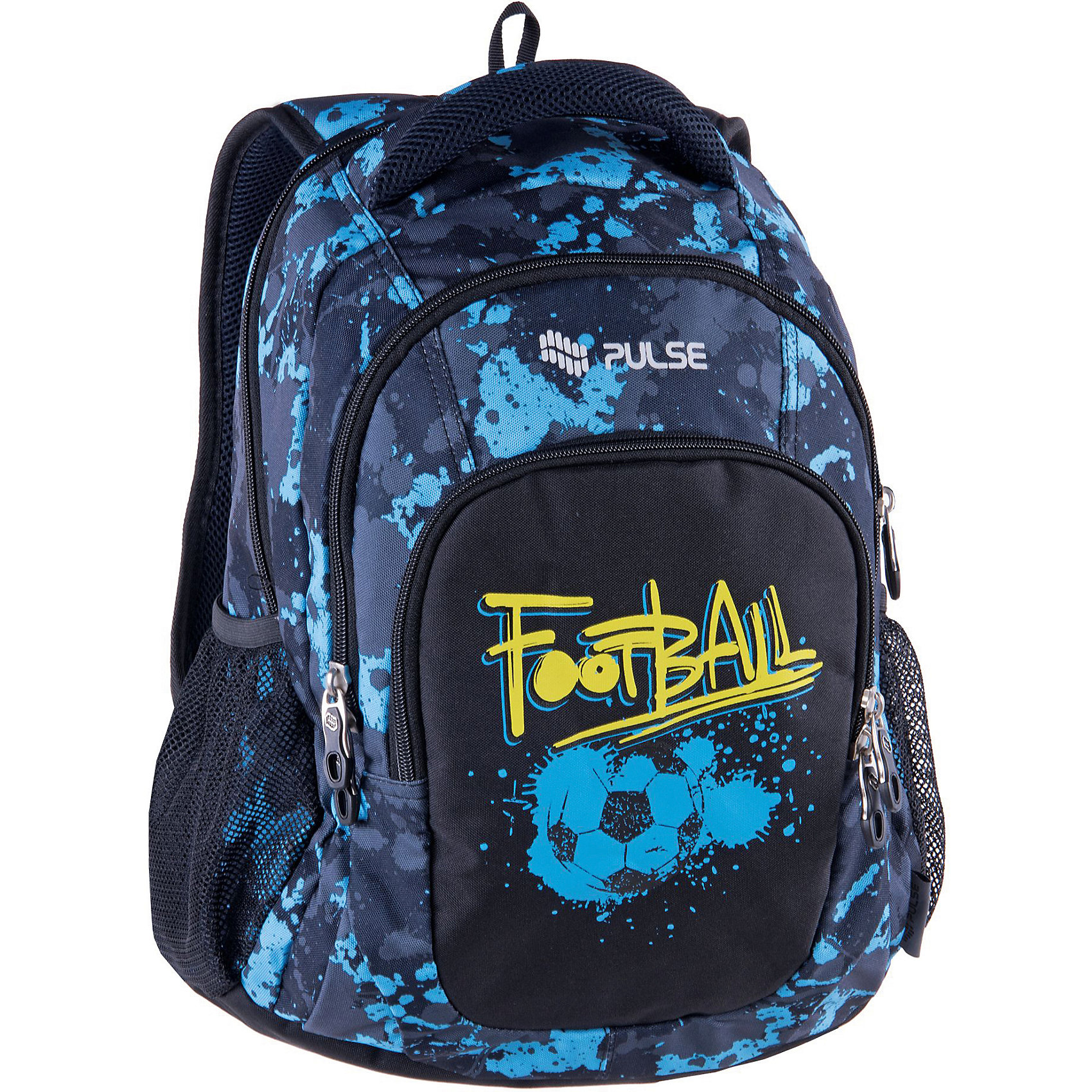 фото Рюкзак pulse teens blue football, черный