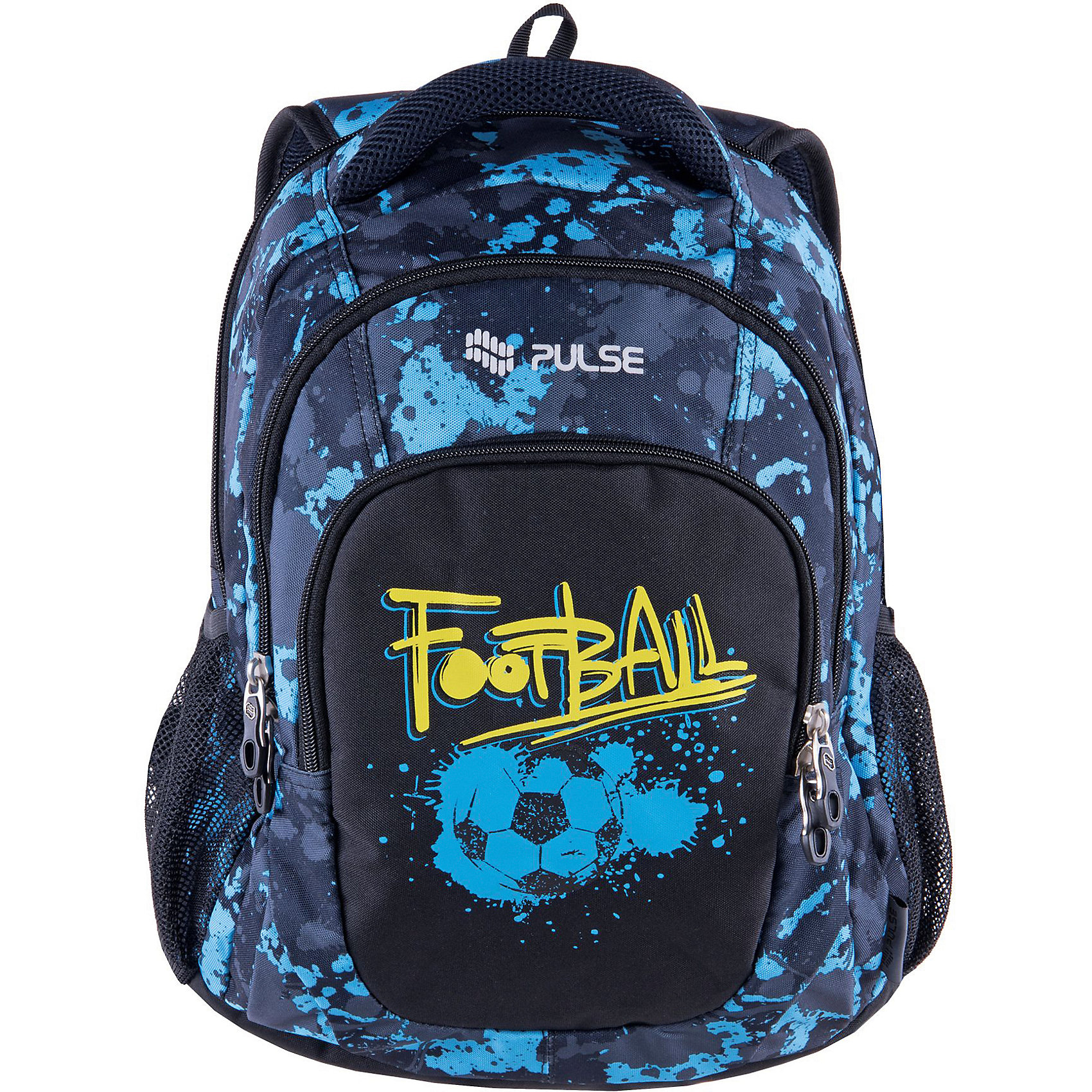 фото Рюкзак pulse teens blue football, черный