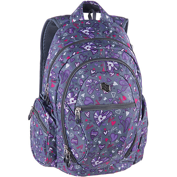 

Рюкзак Pulse Dobby Purple heart, серый, Разноцветный