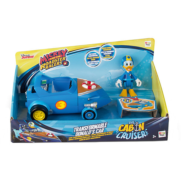 

Игровой набор IMC Toys Микки и весёлые гонки "Автомобиль Дональда Дака", 2 в 1, Синий