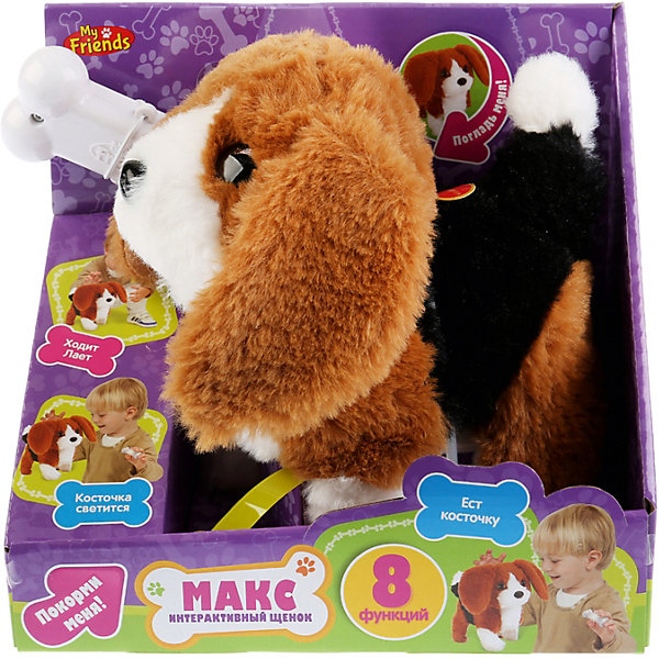 

Игрушка MY FRIENDS "Интерактивный щенок" Макс, 16 см