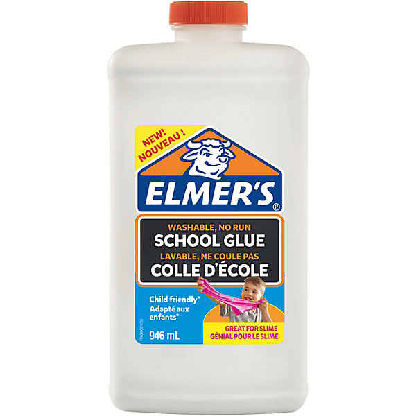 

Клей для слаймов Elmer's, белый, 946 мл, Клей для слаймов Elmer's, , 946 мл