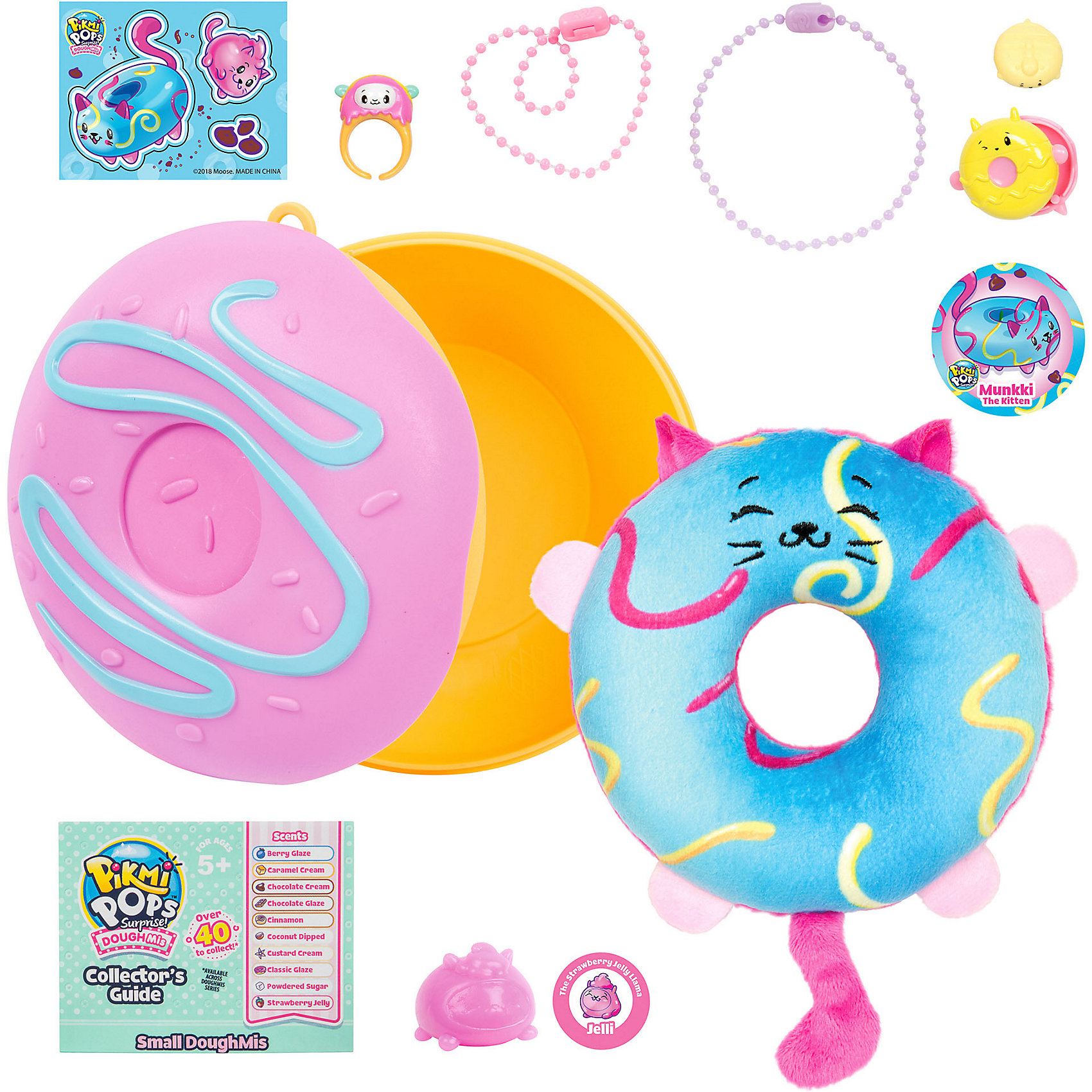 Игровой набор Pikmi Pops "Большой плюшевый пончик", фиолетовый Moose 12246364