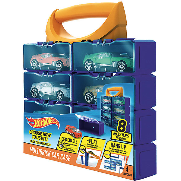

Портативный кейс- конструктор Hot Wheels для 8 машинок
