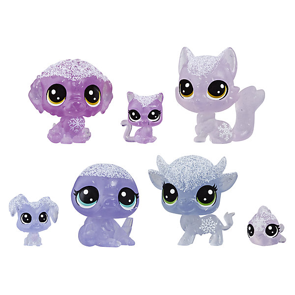 

Набор фигурок Littlest Pet Shop "Холодное царство", 7 лиловых петов, Разноцветный