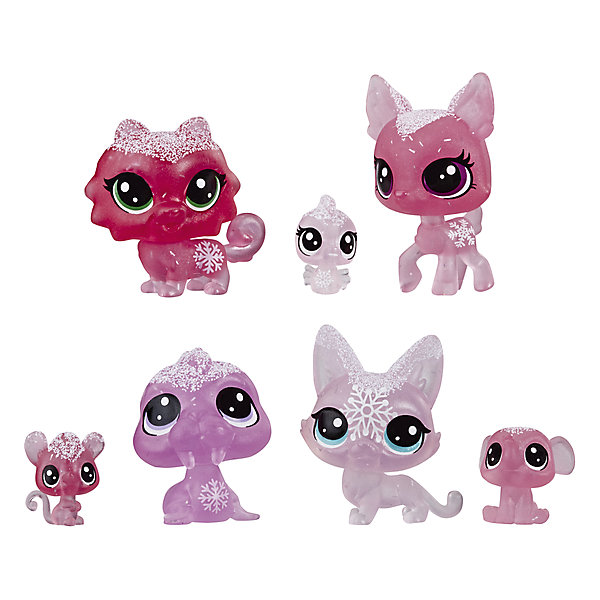 

Набор фигурок Littlest Pet Shop "Холодное царство", 7 розовых петов, Разноцветный, Набор фигурок Littlest Pet Shop "Холодное царство", 7 розовых петов