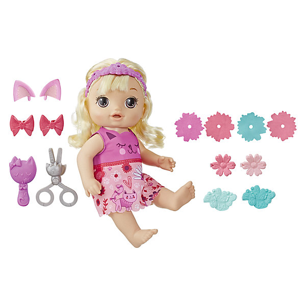 

Интерактивная кукла Baby Alive "Малышка у парикмахера", Разноцветный