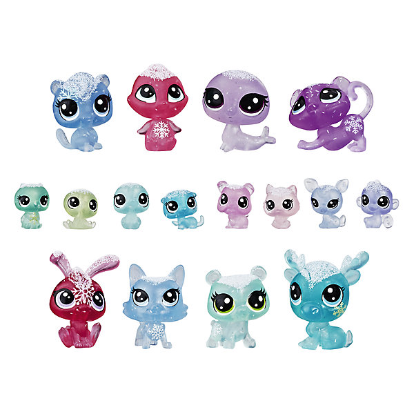 

Набор фигурок Littlest Pet Shop "Холодное царство", 16 петов, Разноцветный