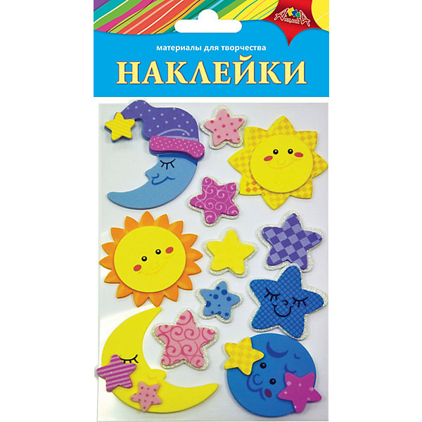 

Наклейки Апплика "Ассорти" Солнышко и месяц