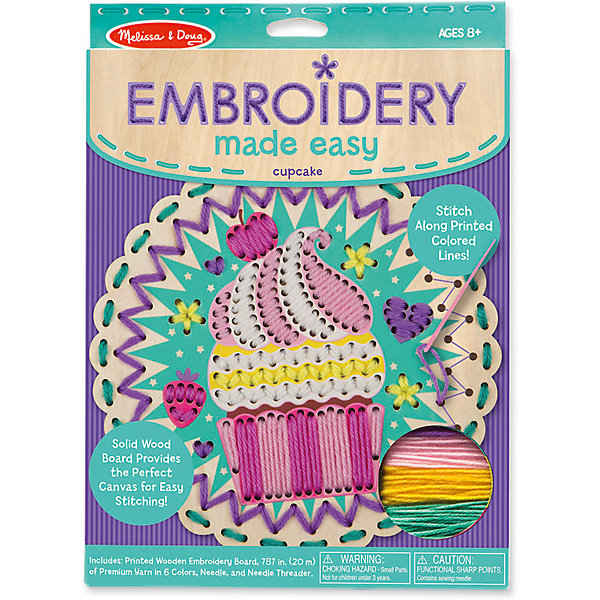 

Набор для вышивания Melissa & Doug "Пирожное", Разноцветный
