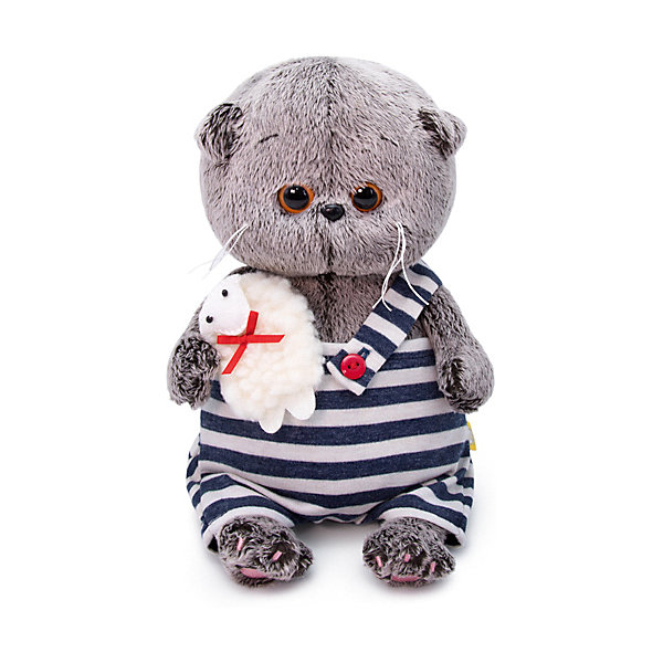 

Мягкая игрушка Budi Basa Кот Басик Baby с овечкой, 20 см, Коричневый