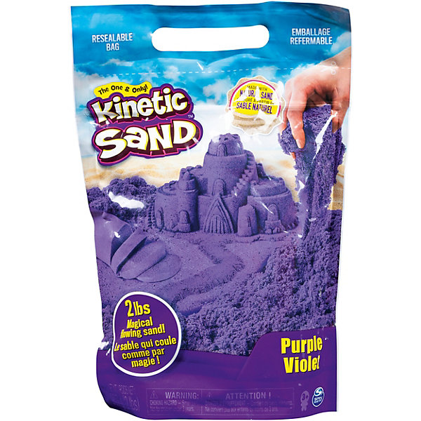 фото Набор для лепки kinetic sand "кинетический песок", большой, фиолетовый spin master