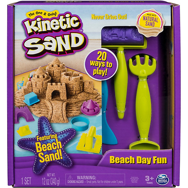 фото Игровой набор Kinetic Sand "Кинетический песок: веселая пляжная игра"