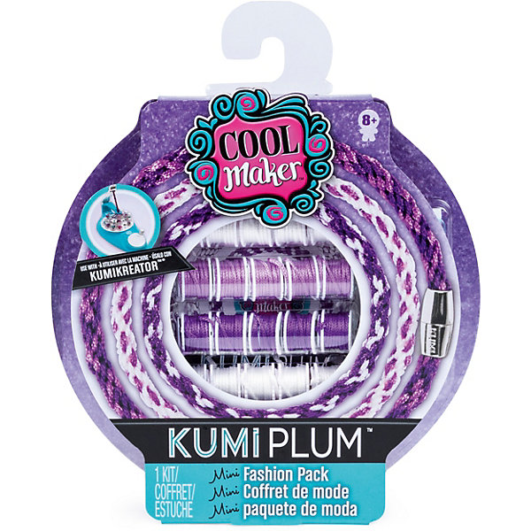 фото Набор материалов для плетения браслетов и фенечек Cool Maker "Куми: сливовый", малый