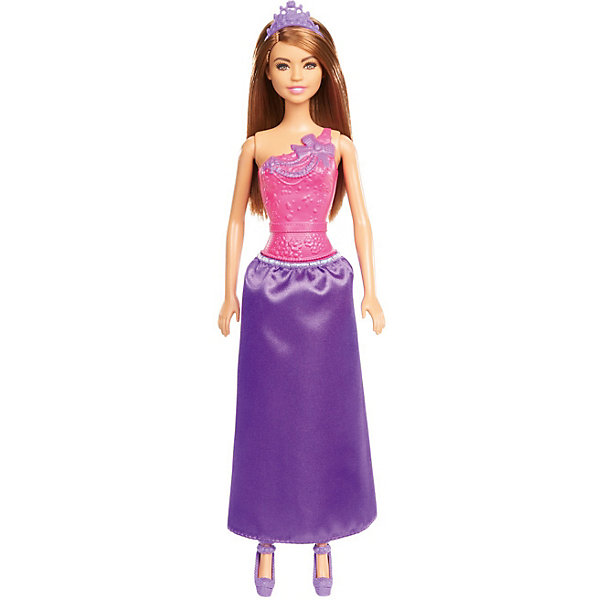 Кукла Barbie Принцесса шатенка, в сиреневой юбке, 28 см, GGJ95 Mattel 12368994