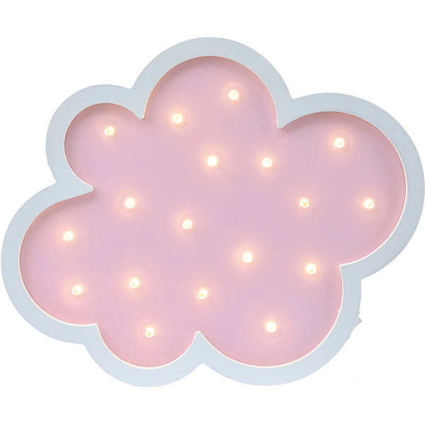Светильник настенный Ночной лучик «Воздушные облачка», розовый 12370856