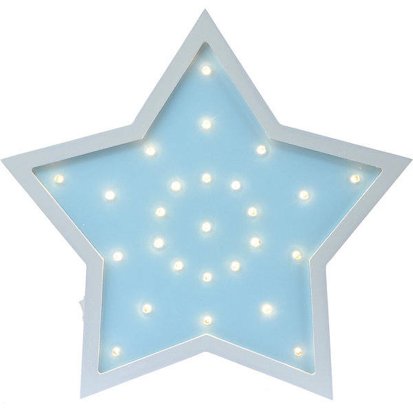 Светильник настенный Ночной лучик «Звездочка», голубой 12370876