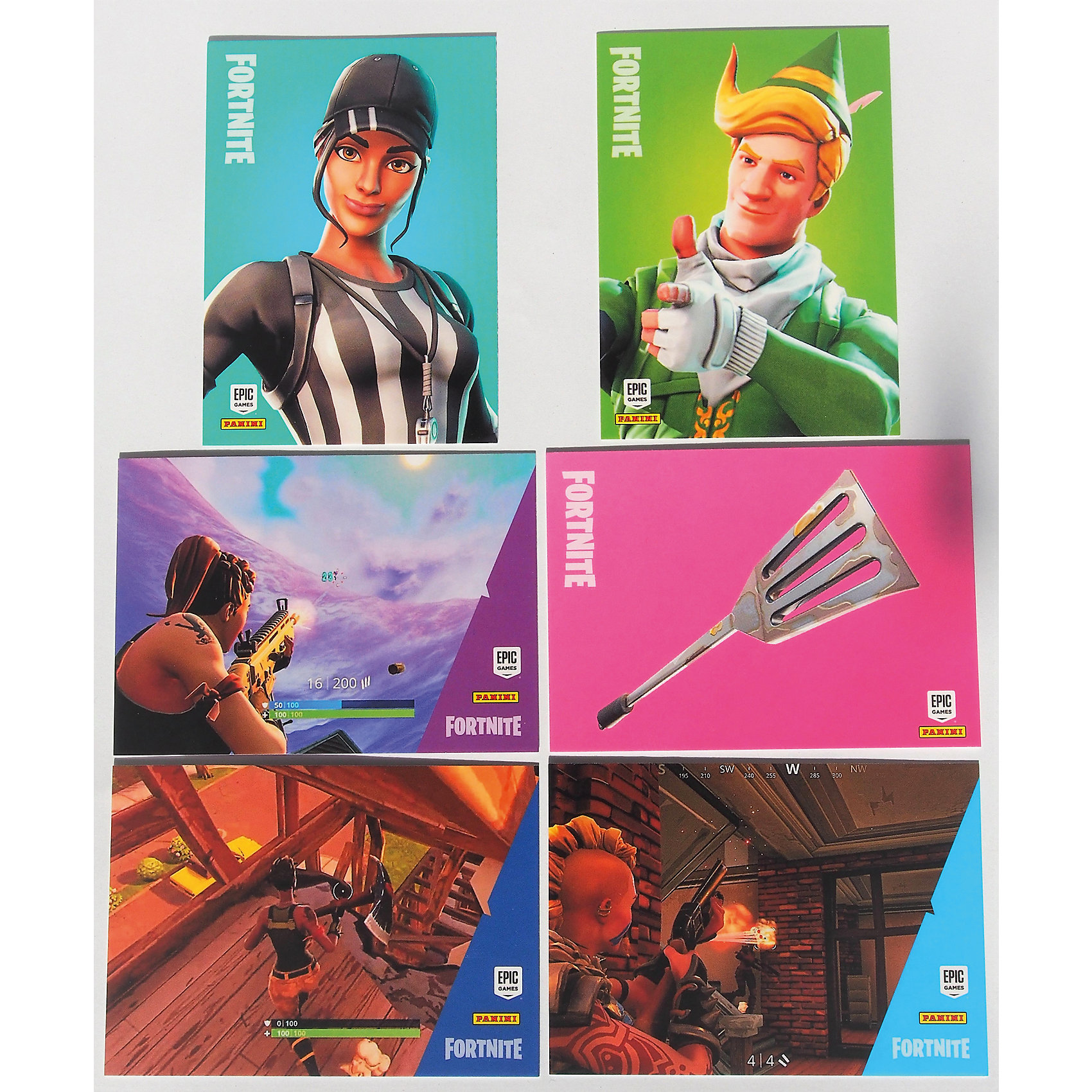 фото Пакет с наклейками Panini Fortnite, 6 наклеек