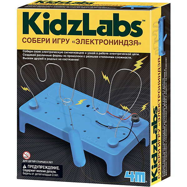 Набор для конструирования KidzLabs Собери игру "ЭлектроНиндзя" 4M 12405510