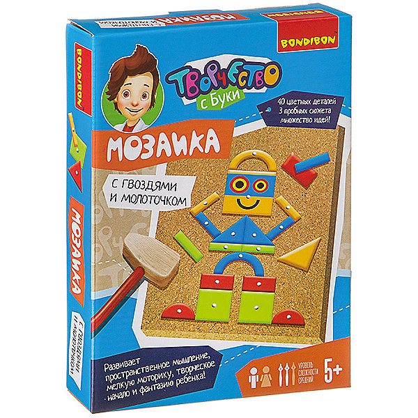 

Мозаика Bondibon "Роботы", 40 деталей