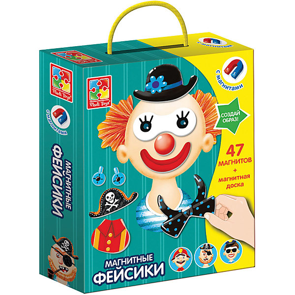 

Магнитная игра Vladi toys "Фэйсики"