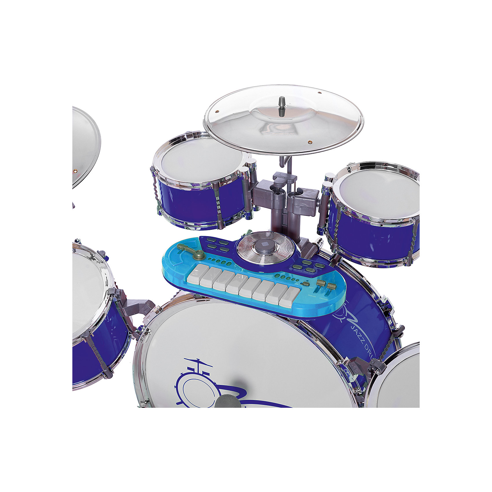 фото Набор музыкальных инструментов junfra "барабаны", синий Junfa toys