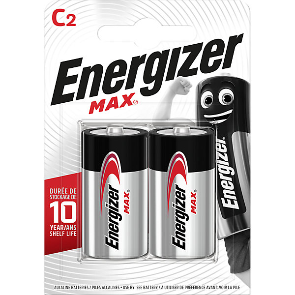 

Батарейки алкалиновые Energizer "Max", тип C/LR14, 1,5 V, 2 шт