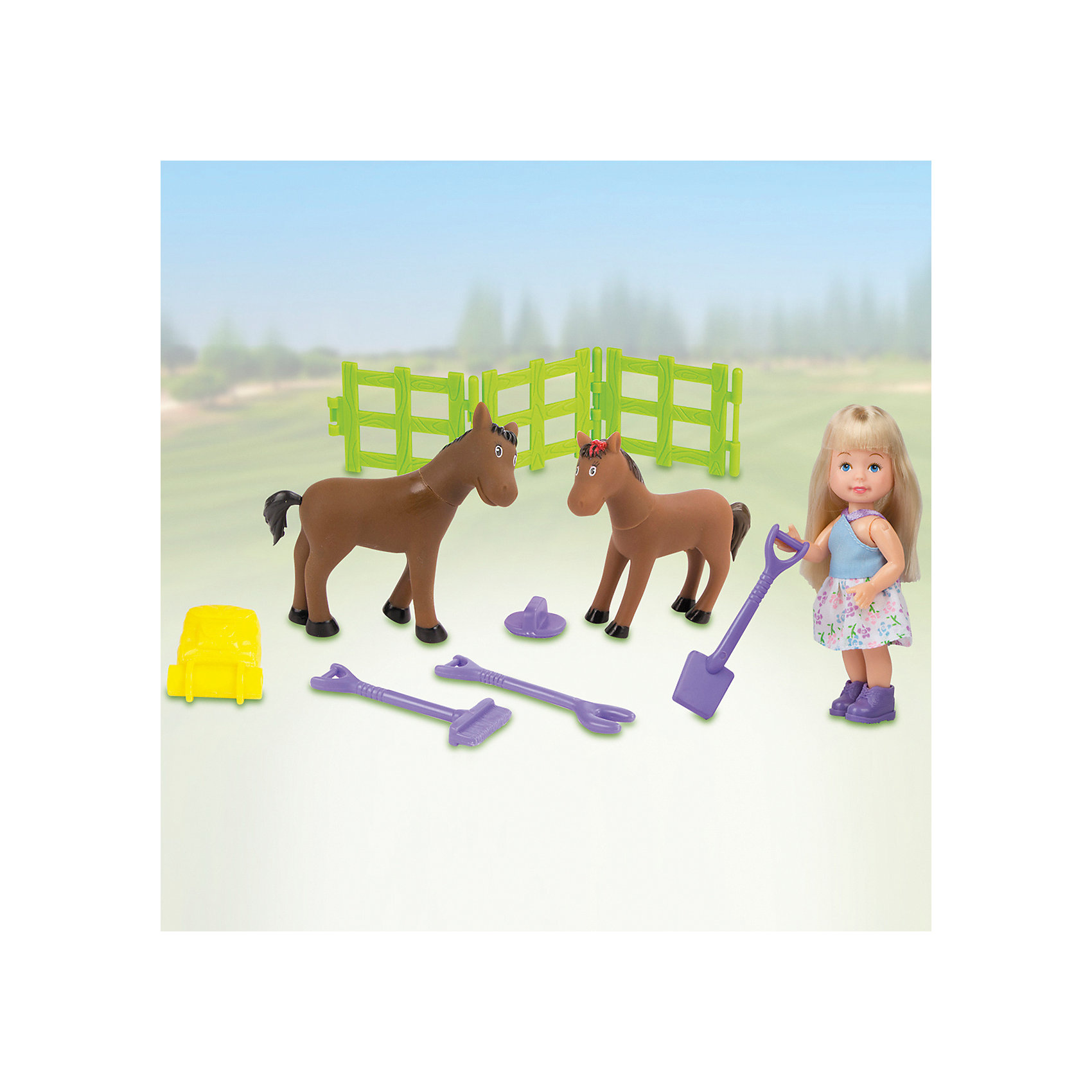 Игровой набор "В деревне: с лошадьми" PAULA 12505238