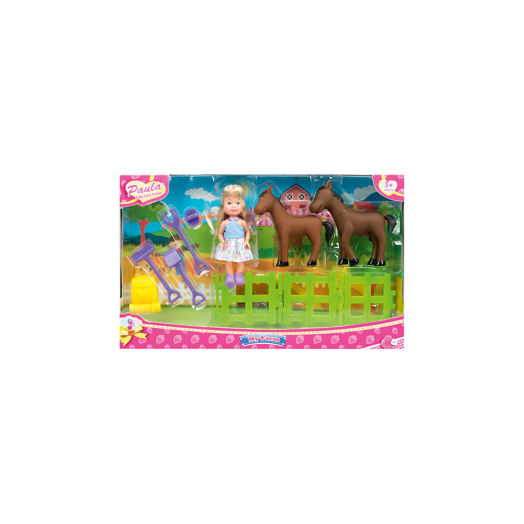 Игровой набор "В деревне: с лошадьми" PAULA 12505238