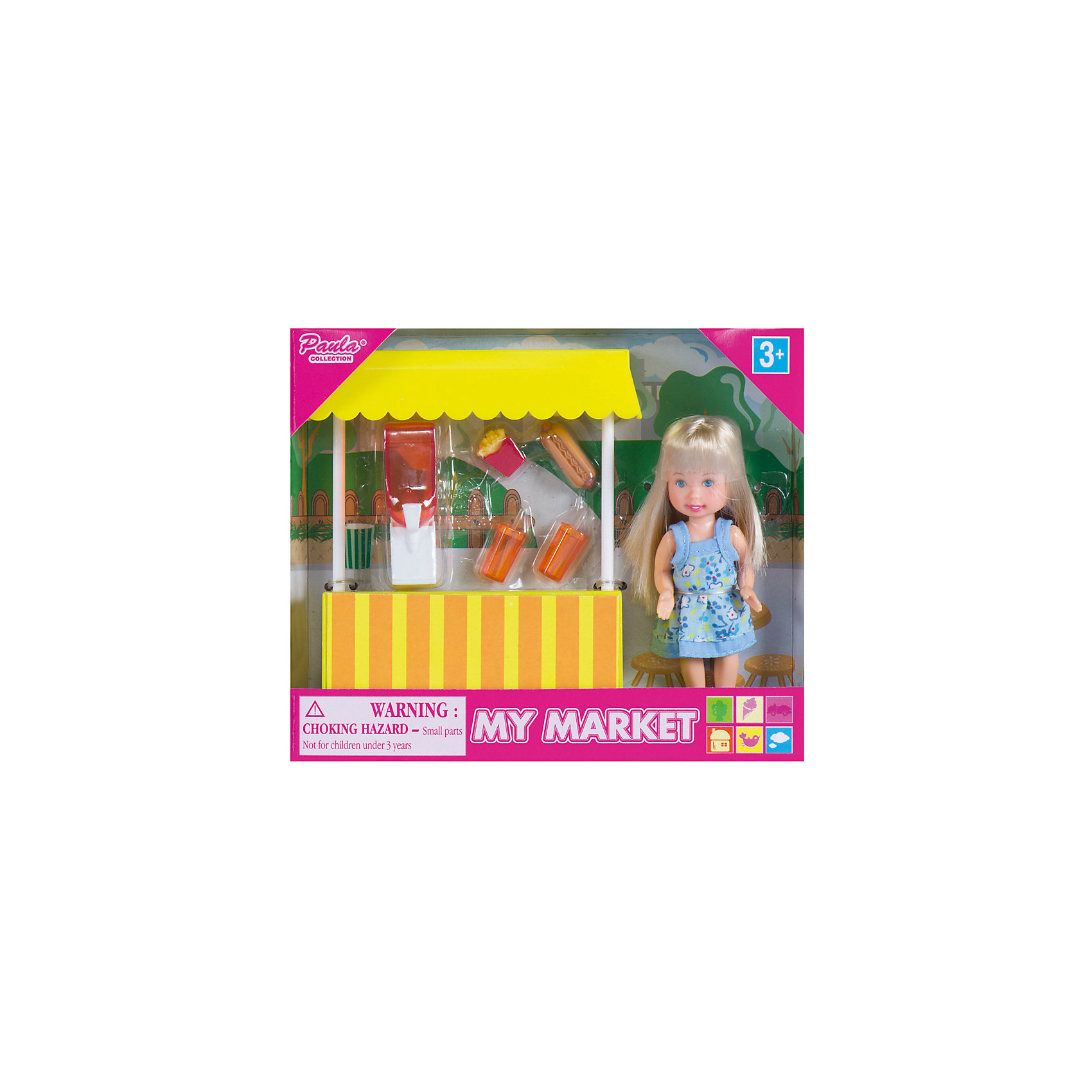 Игровой набор "На рынке: ларек с едой" PAULA 12505240