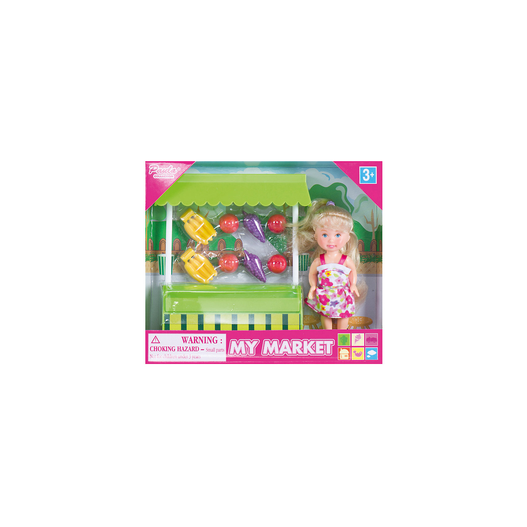 Игровой набор "На рынке: ларек с фруктами" PAULA 12505241