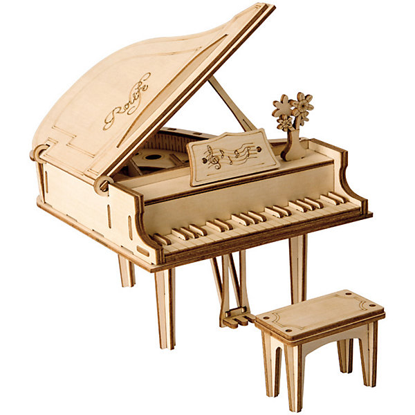 Деревянный конструктор Wow Idea Пианино DIY House 12524052