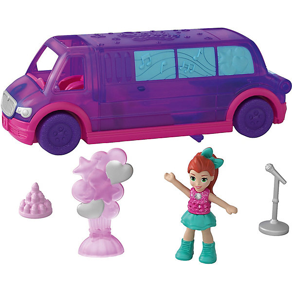 

Игровой набор Polly Pocket "Полливиль" Лимузин для вечеринок, Разноцветный, Игровой набор Polly Pocket "Полливиль" Лимузин для вечеринок