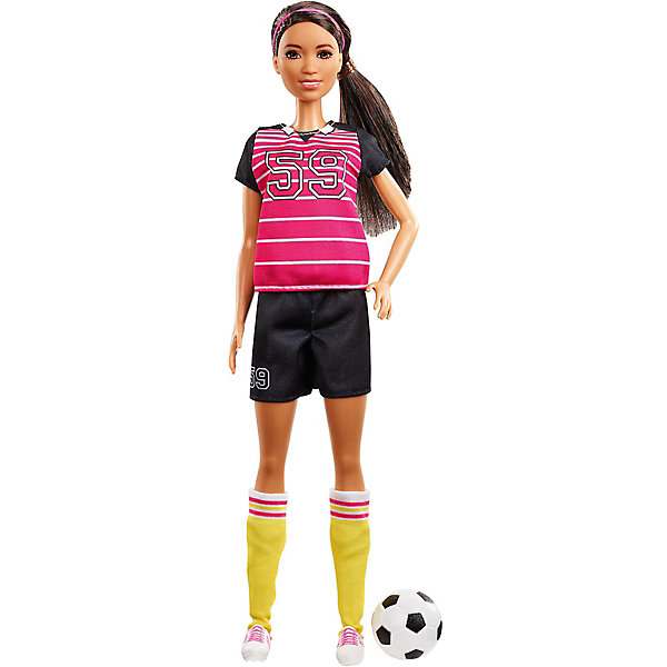 

Кукла к 60-летию Barbie "Кем быть" Футболистка, Разноцветный, Кукла к 60-летию Barbie "Кем быть" Футболистка