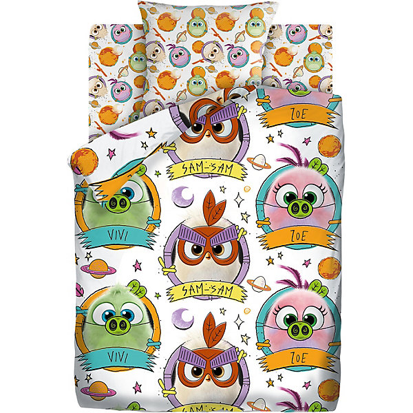 

Детское постельное белье 1,5 сп Angry Birds 2 "Птенчики", белое, Белый, Детское постельное белье 1,5 сп Angry Birds 2 "Птенчики", белое