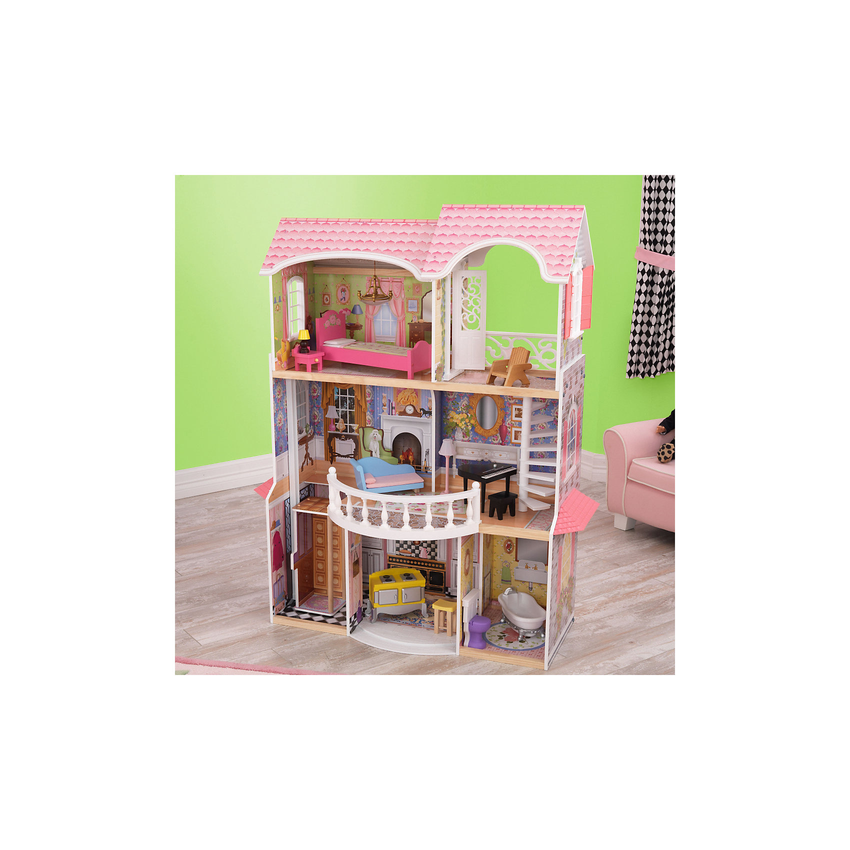 Винтажный кукольный дом для Барби "Магнолия", в подарочной упаковке KidKraft 12582091