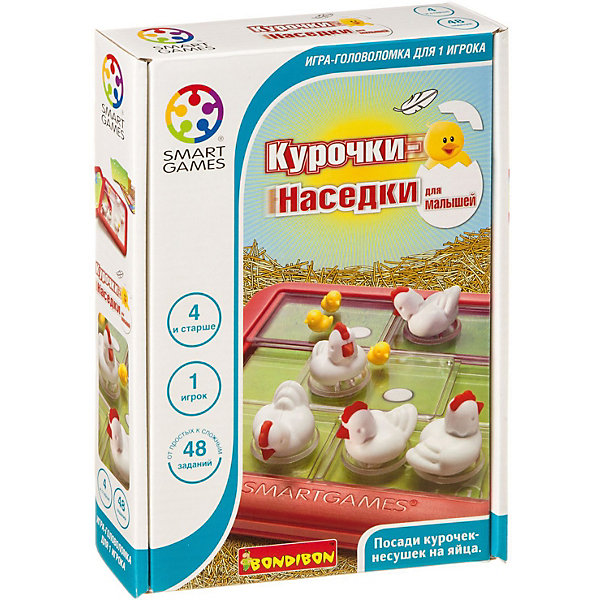 

Игра-головоломка Bondibon SmartGames для малышей "Курочки-наседки"