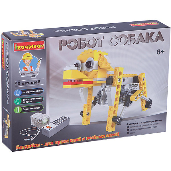 

Конструктор Bondibon Робот-собака, 90 деталей