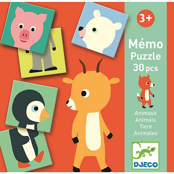 

Настольная игра Djeco "Мемо" Животные