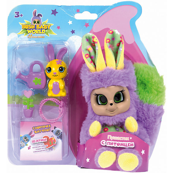 

Интерактивная игрушка Bush baby world "Пушастик" 14 см, фиолетовый, Интерактивная игрушка Bush baby world "Пушастик" 14 см,