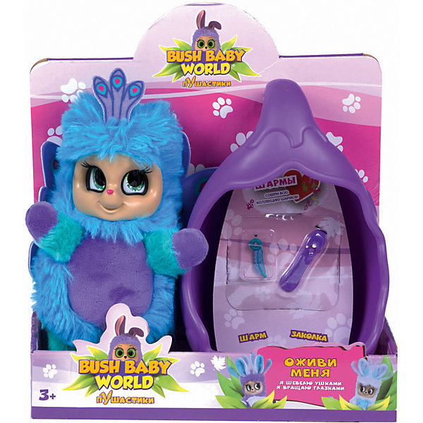 

Интерактивная игрушка Bush baby world "Павлин Паола", 20 см, Разноцветный