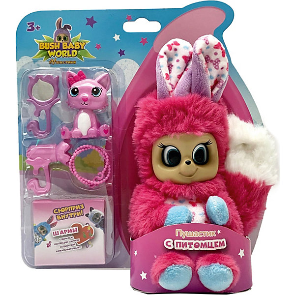 

Интерактивная игрушка Bush baby world "Пушастик",14 см, розовый, Интерактивная игрушка Bush baby world "Пушастик",14 см,