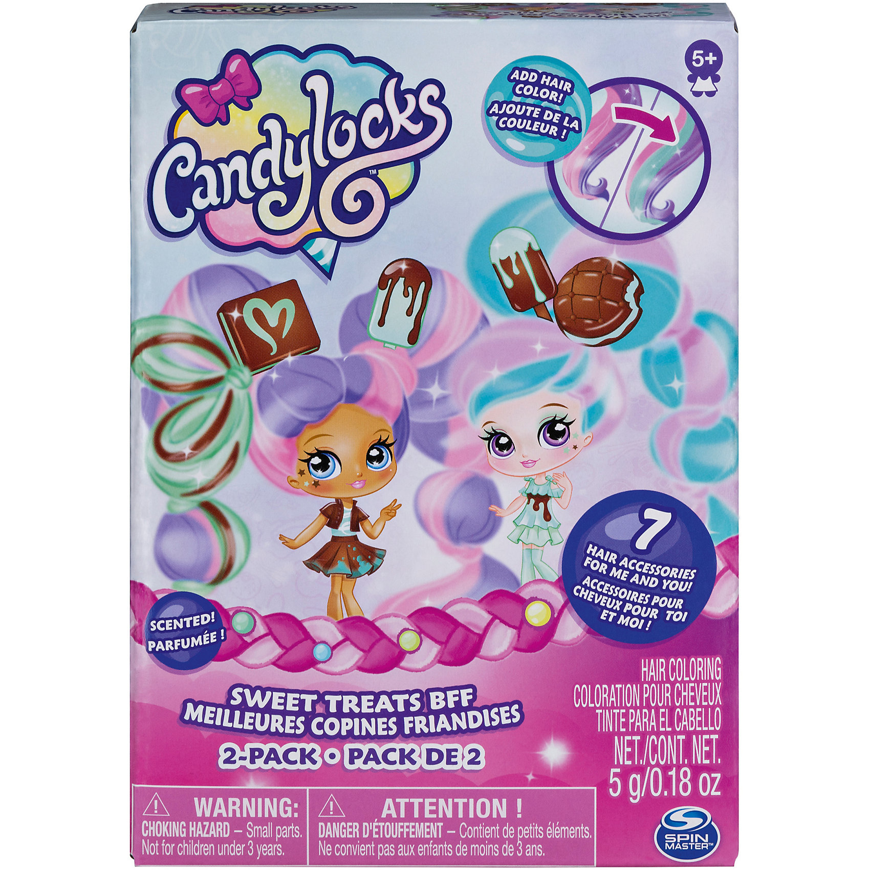 Набор мини-кукол Candylocks "Сахарная милашка" Минт и Шоко, 8 см Spin Master 12598479