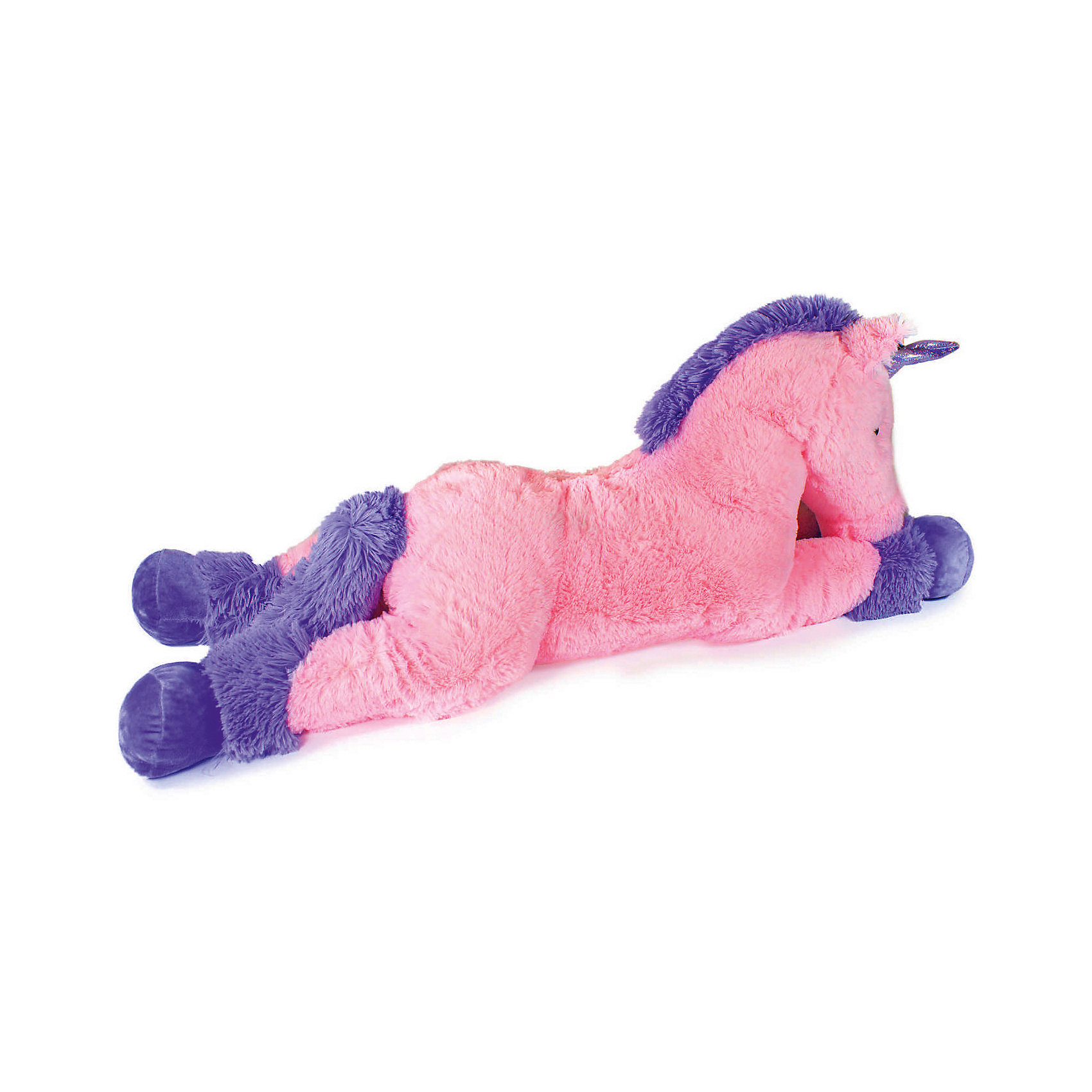 фото Мягкая игрушка teddykompaniet лежащий единорог, 100 см