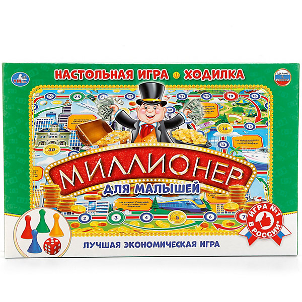 

Настольная игра-ходилка Умка Миллионер для малышей