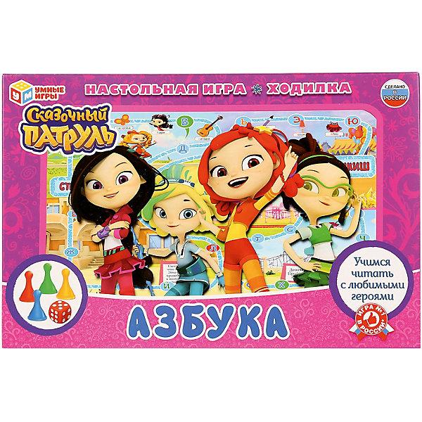 

Настольная игра-ходилка Умные игры Азбука, сказочный патруль