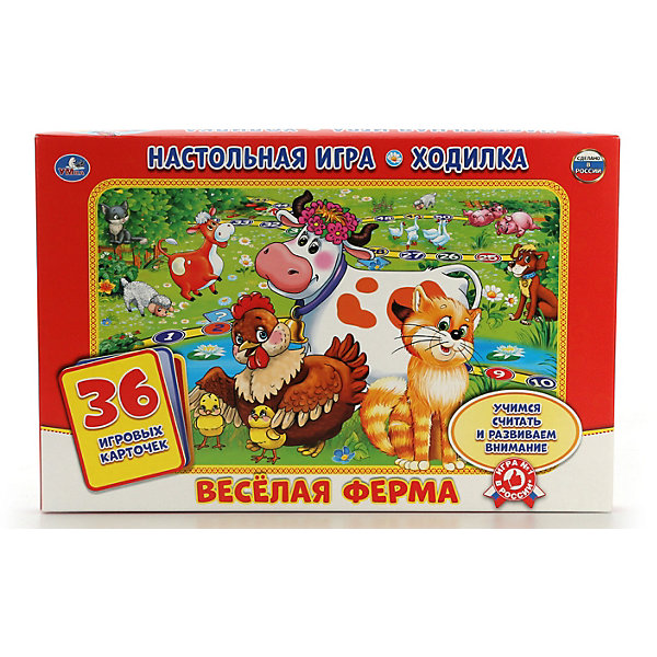 

Настольная игра-ходилка Умные игры Умка веселая ферма