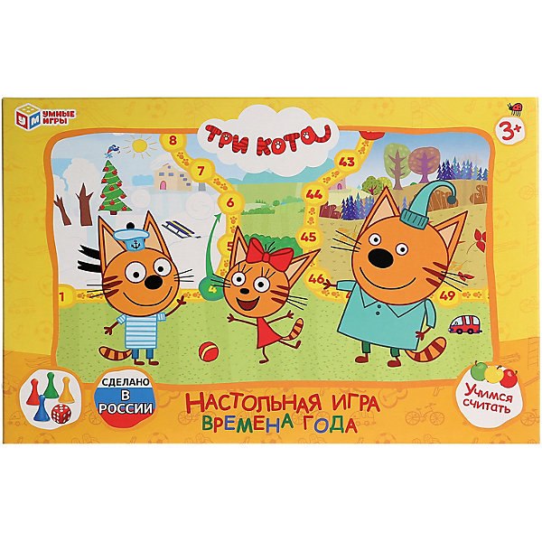 

Настольная игра-ходилка Умные игры Времена года, три кота
