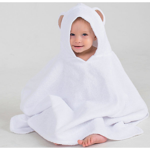 

Полотенце с капюшоном BabyBunny, Белый