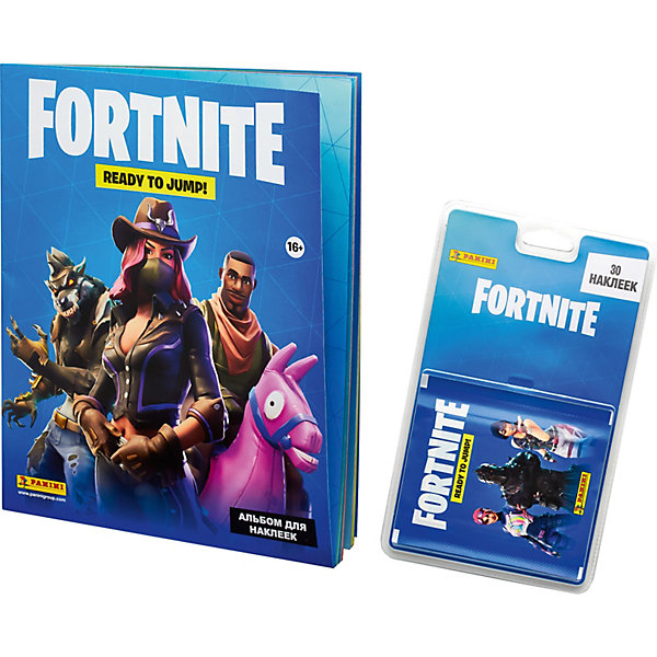 

Альбом Panini Fortnite и блистер с наклейками, 6 пакетиков